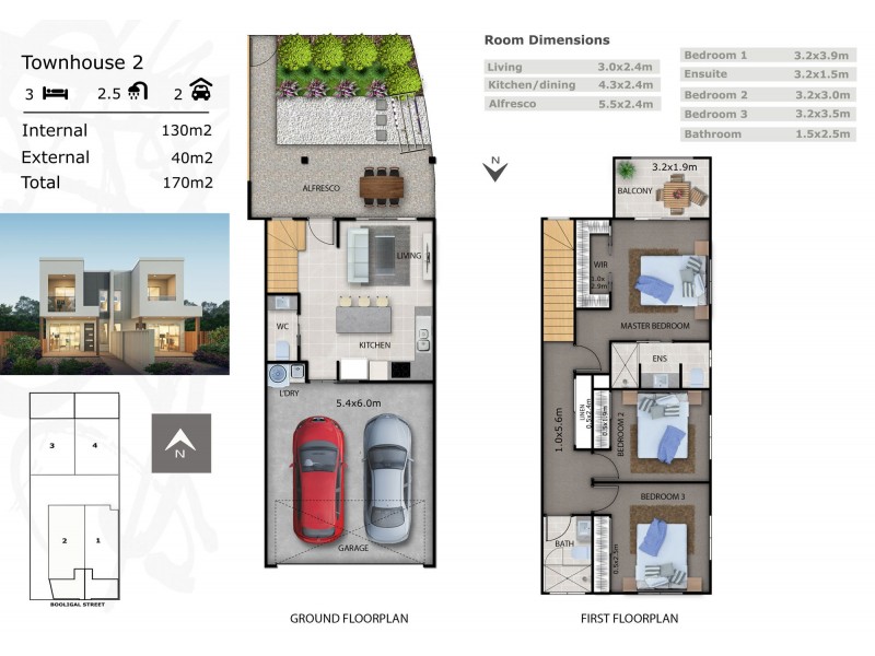 2 / 44 Booligal Street, Carina QLD 4152 Floorplan
