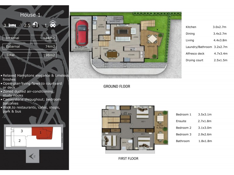 1-3 / 58 Donald Street, Camp Hill QLD 4152 Floorplan
