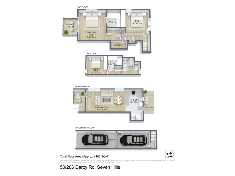 50/206 Darcy Road, Seven Hills QLD 4170 Floorplan