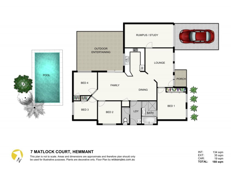 7 Matlock Court, Hemmant QLD 4174 Floorplan