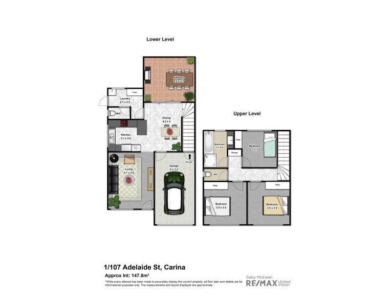 1/107 Adelaide Street, Carina QLD 4152 Floorplan