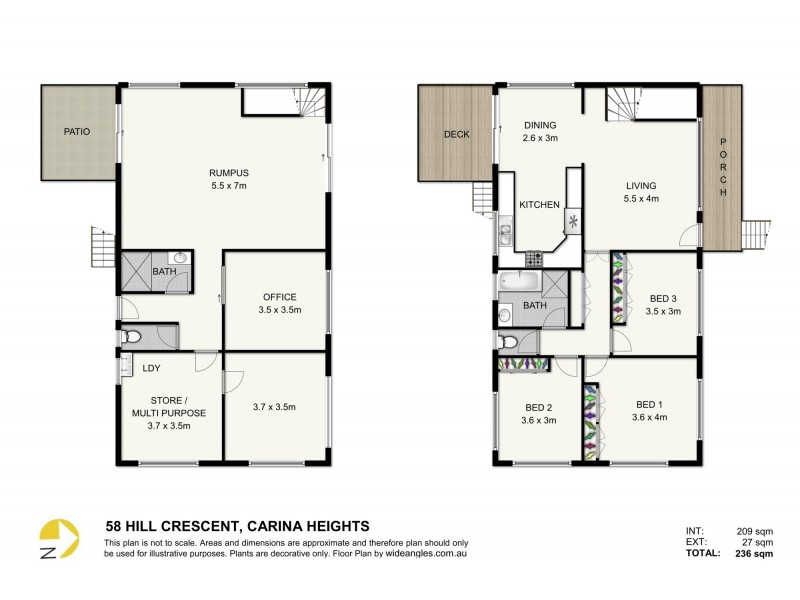 58 Hill Crescent, Carina Heights QLD 4152 Floorplan