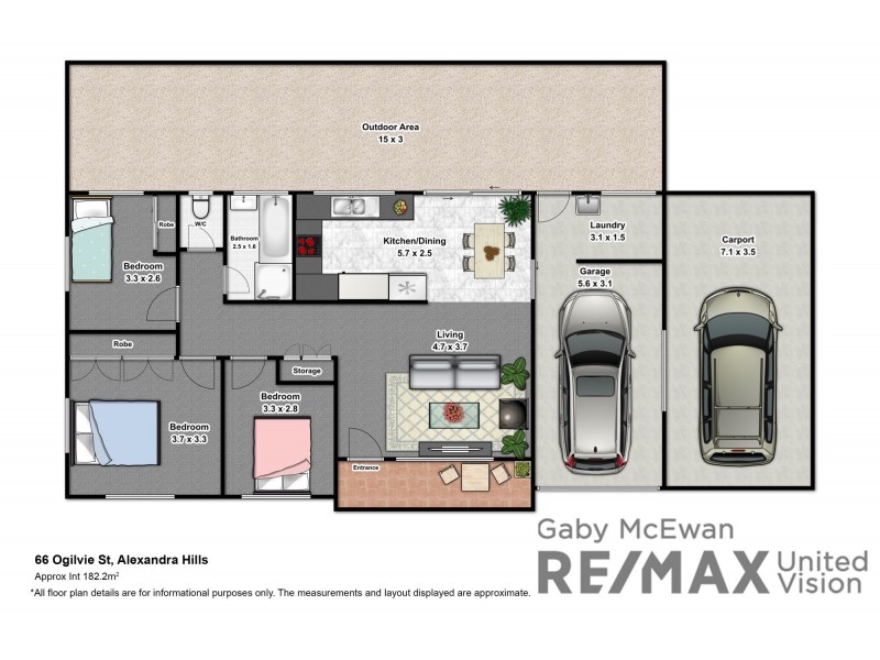 66 Ogilvie Street, Alexandra Hills QLD 4161 Floorplan
