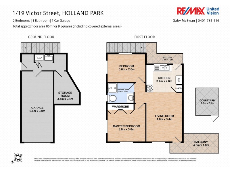 1/19 Victor Street, Holland Park QLD 4121 Floorplan