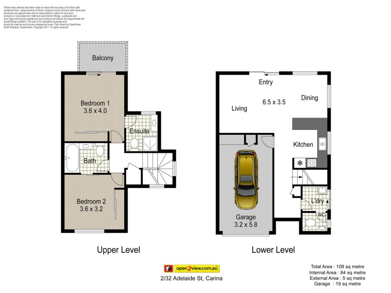 2/32 Adelaide Street, Carina QLD 4152 Floorplan