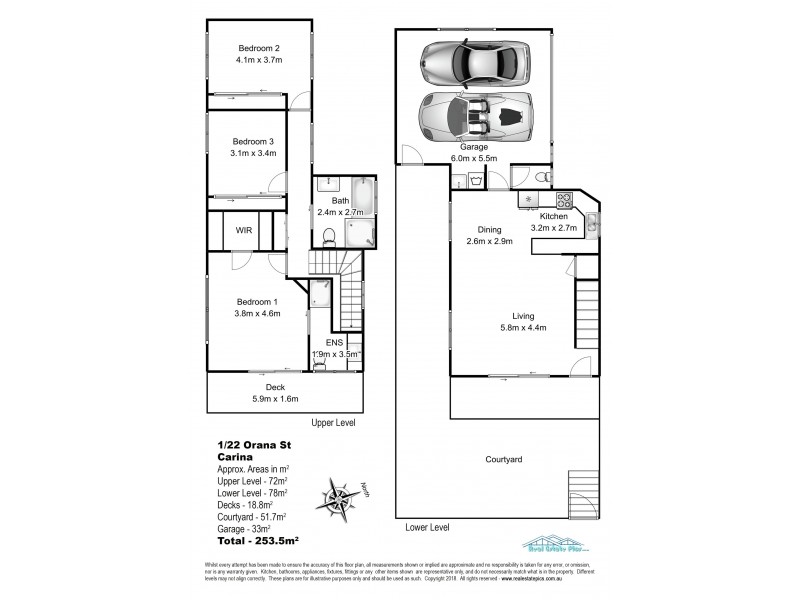 1/22 Orana Street, Carina QLD 4152 Floorplan