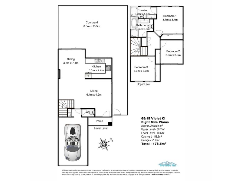 65/15 Violet Close, Eight Mile Plains QLD 4113 Floorplan
