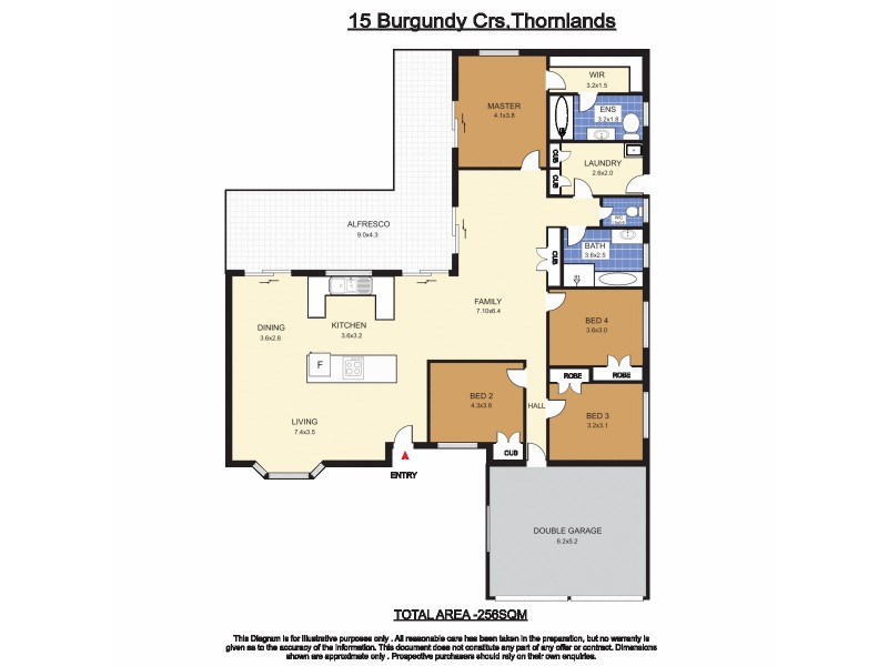 15 Burgundy Crescent, Thornlands QLD 4164 Floorplan