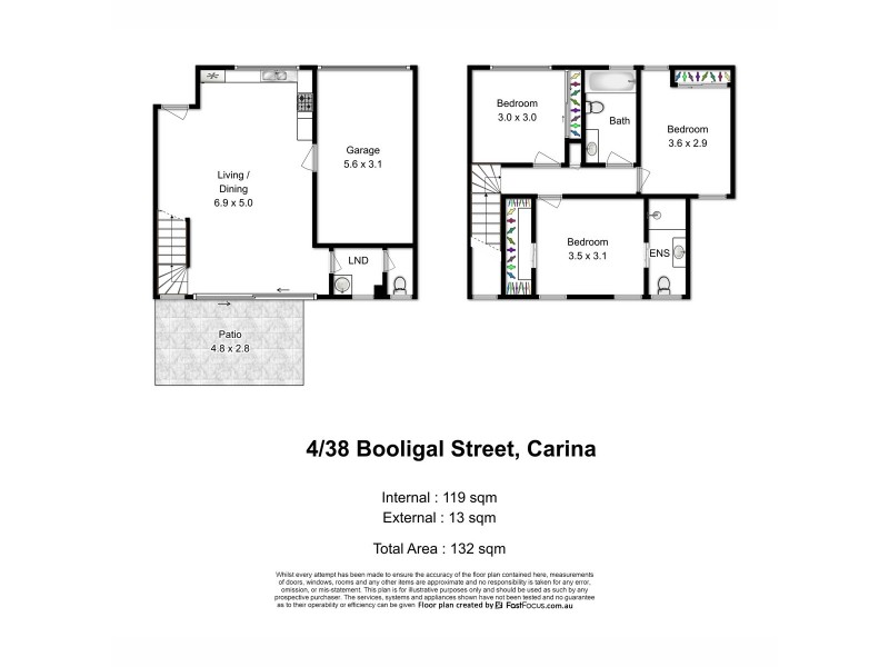 4/38 Booligal Street, Carina QLD 4152 Floorplan