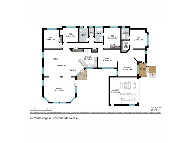 46 Michelangelo Cr, Mackenzie QLD 4156 Floorplan