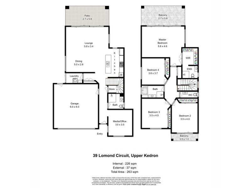 39 Lomond Circuit, Upper Kedron QLD 4055 Floorplan