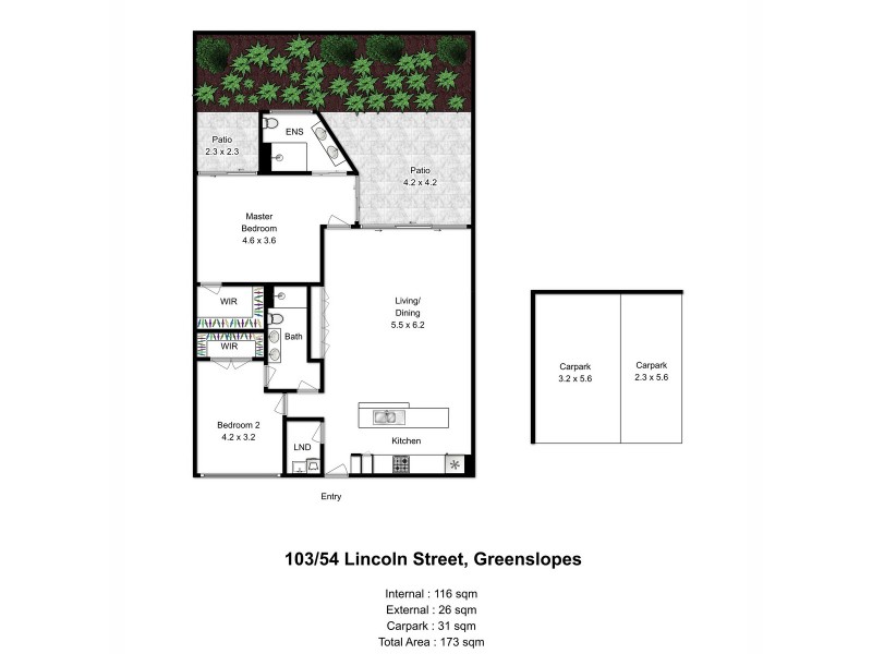 103/54 Lincoln Street, Greenslopes QLD 4120 Floorplan