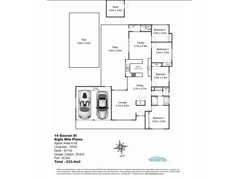 14 Goorari Street, Eight Mile Plains QLD 4113 Floorplan