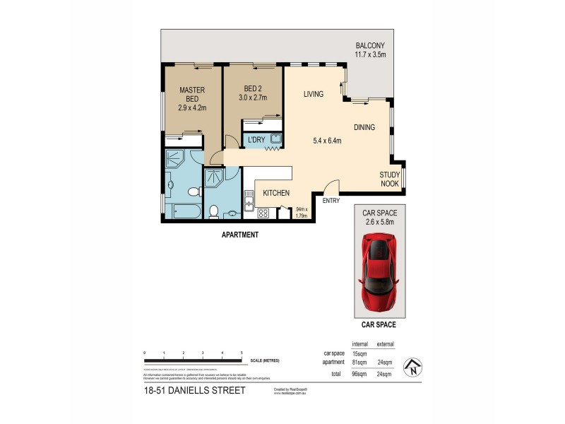 18/51 Daniells, Carina QLD 4152 Floorplan