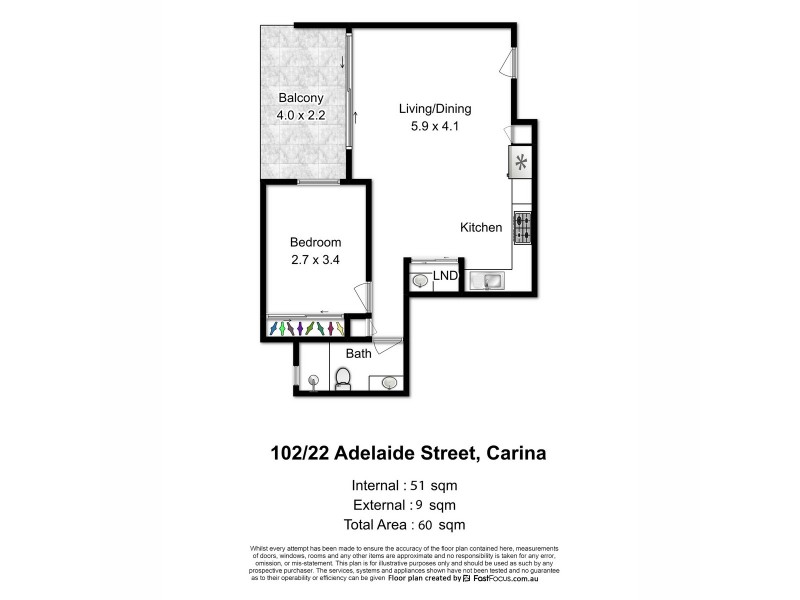 102/22 Adelaide Street, Carina QLD 4152 Floorplan