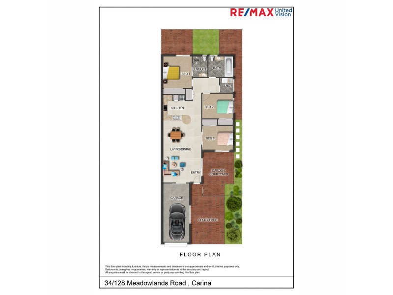 34/128 Meadowlands Road, Carina QLD 4152 Floorplan