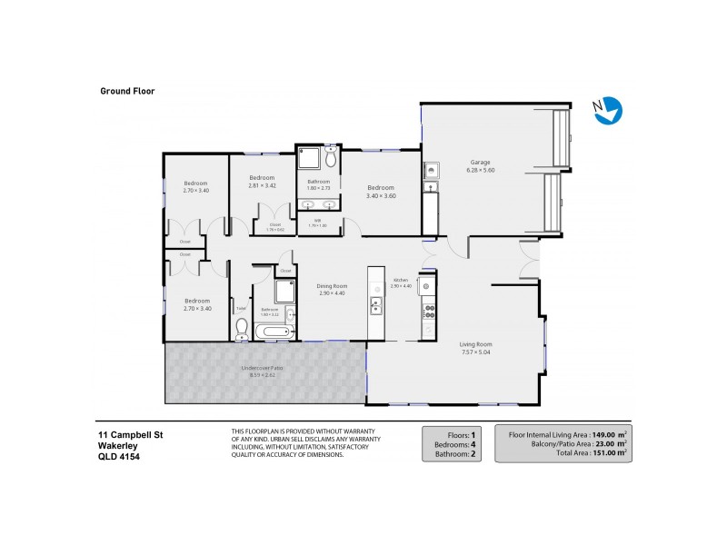 11 Campbell Street, Wakerley QLD 4154 Floorplan