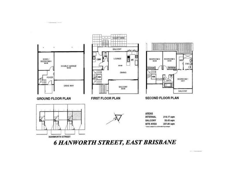 6B Hanworth Street, East Brisbane QLD 4169 Floorplan