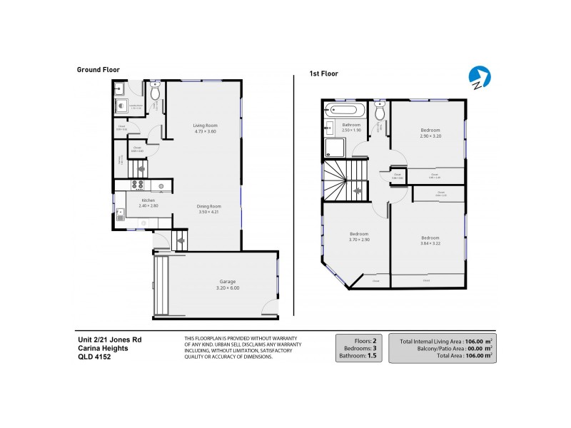 2/21 Jones Road, Carina Heights QLD 4152 Floorplan