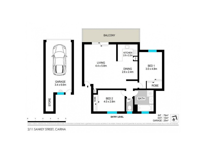 2/11 Sankey  Street, Carina QLD 4152 Floorplan