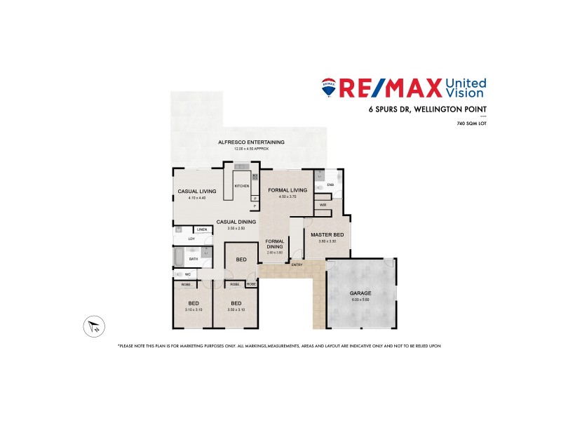 6 Spurs Drive, Wellington Point QLD 4160 Floorplan