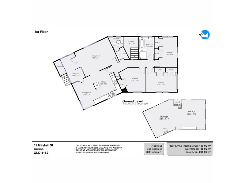 11 Mayfair Street, Carina QLD 4152 Floorplan
