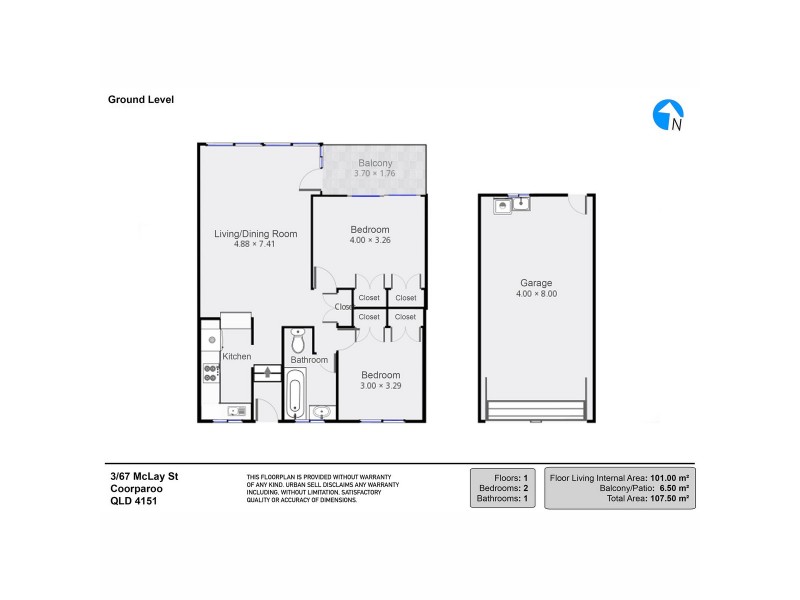 3/67 McLay Street, Coorparoo QLD 4151 Floorplan