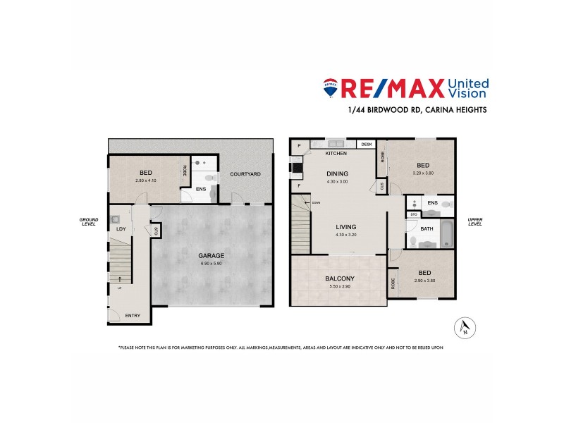 1/44 Birdwood Road, Carina Heights QLD 4152 Floorplan