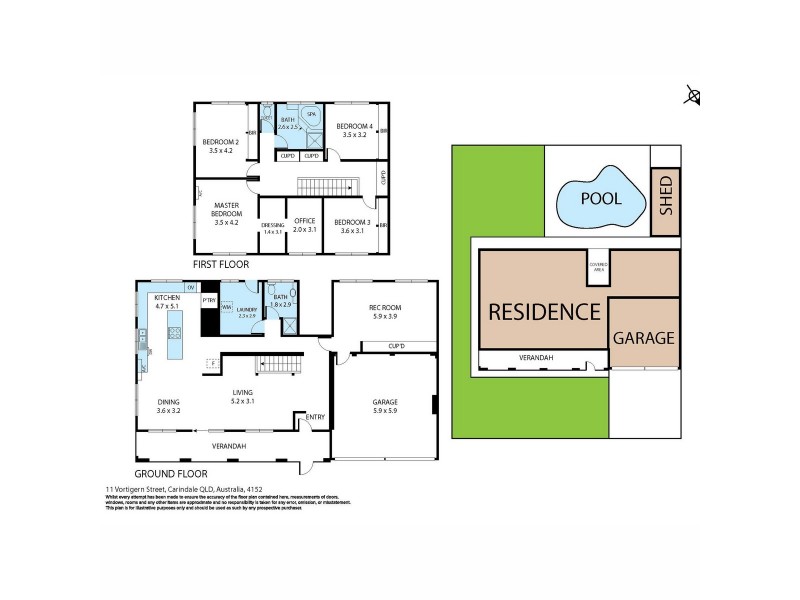 11 Vortigern Street, Carindale QLD 4152 Floorplan