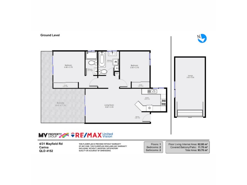 4/31 Mayfield Road, Carina QLD 4152 Floorplan