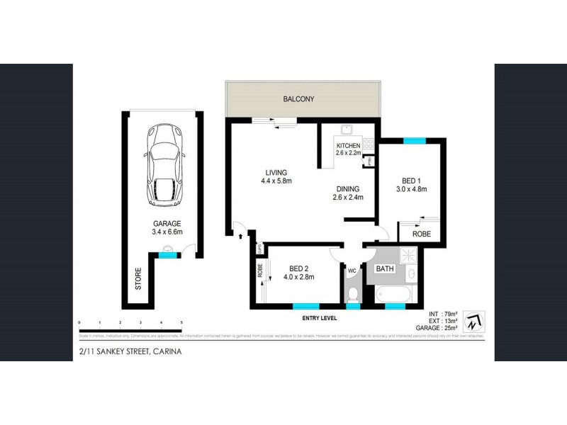 2/11 Sankey Street, Carina QLD 4152