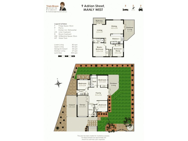 9 Adrian St, Manly West QLD 4179 Floorplan