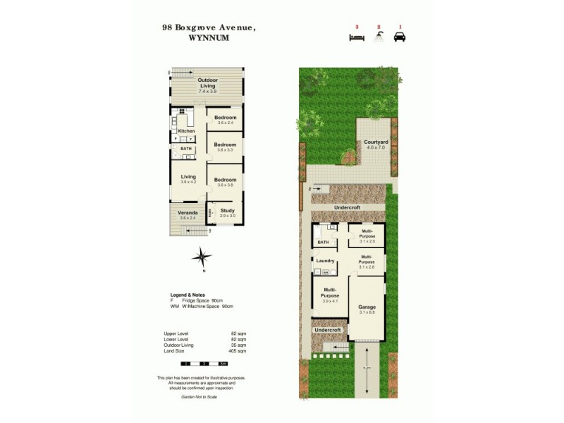 98 Boxgrove Ave, Wynnum QLD 4178 Floorplan