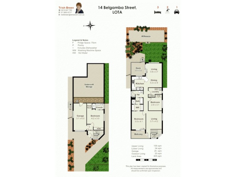 14 Belgamba Street, Lota QLD 4179 Floorplan