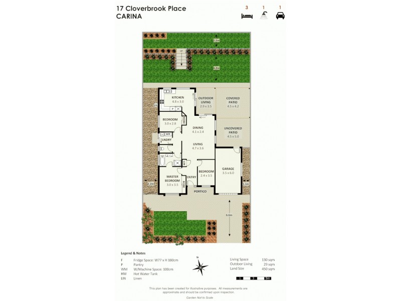 17 Cloverbrook Place, Carina QLD 4152 Floorplan