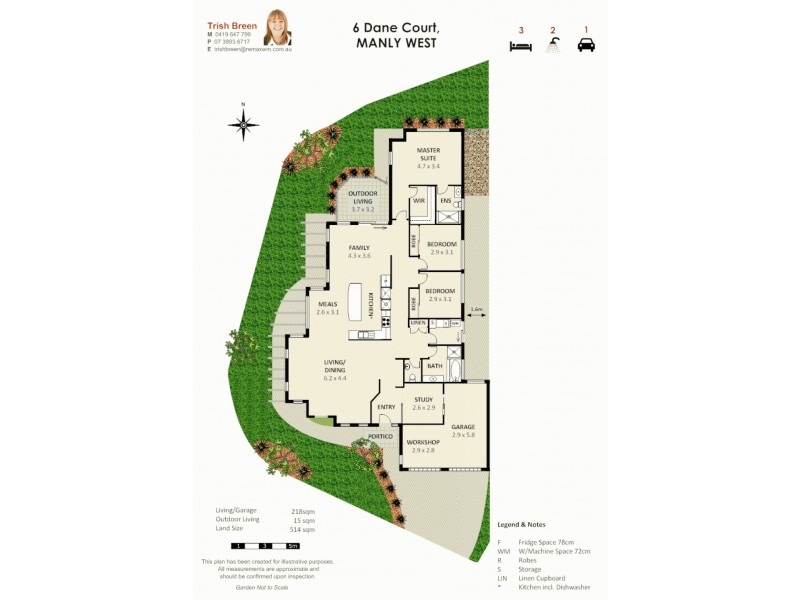 6 Dane Ct, Manly West QLD 4179 Floorplan