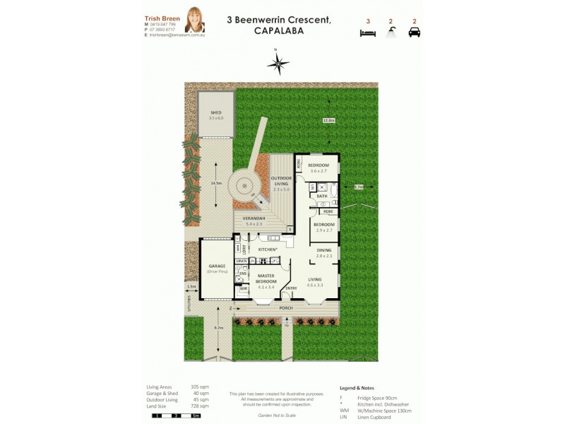 3 Beenwerrin Cr, Capalaba QLD 4157 Floorplan