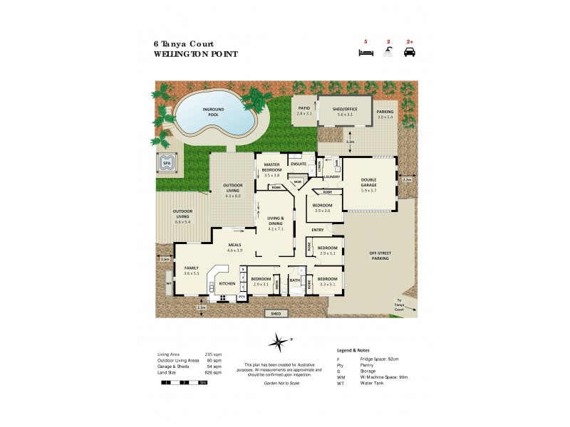 6 Tanya Court, Wellington Point QLD 4160 Floorplan