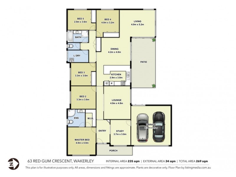 63 Red Gum Crescent, Wakerley QLD 4154 Floorplan
