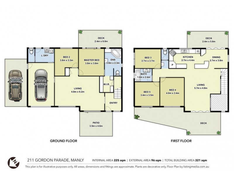 211 Gordon Pde, Manly QLD 4179 Floorplan