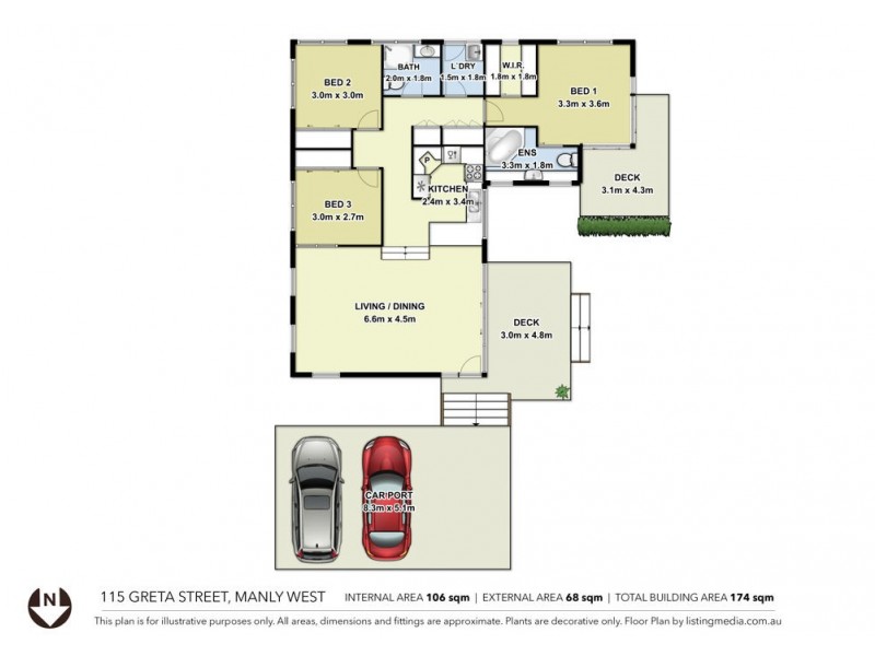 115 Greta Street, Manly West QLD 4179 Floorplan