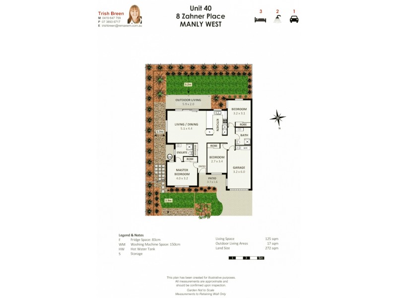 40/8 Zahner Pl, Manly West QLD 4179 Floorplan