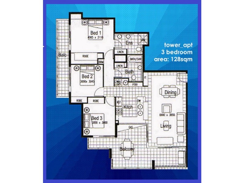 33/153 Lambert St, Kangaroo Point QLD 4169 Floorplan