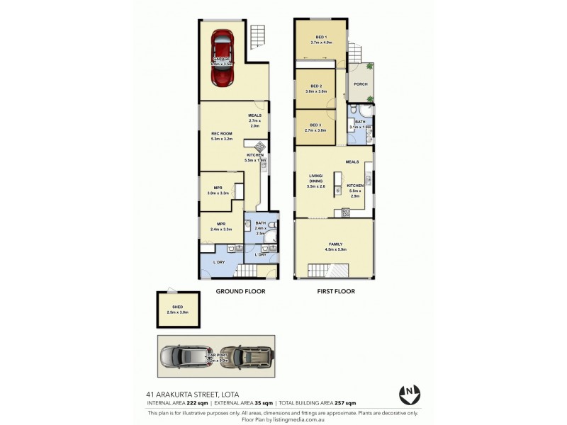 41 Arakurta St, Lota QLD 4179 Floorplan