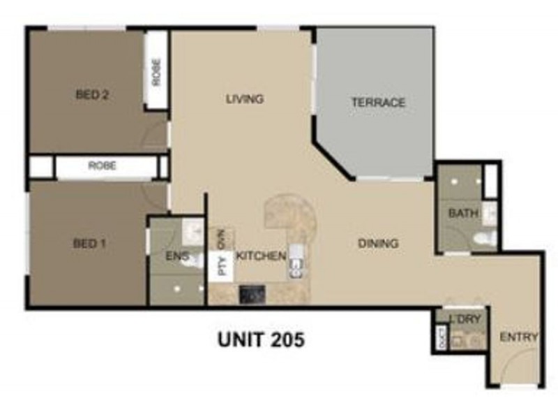 205 177 Melville Terrace, Manly QLD 4179 Floorplan