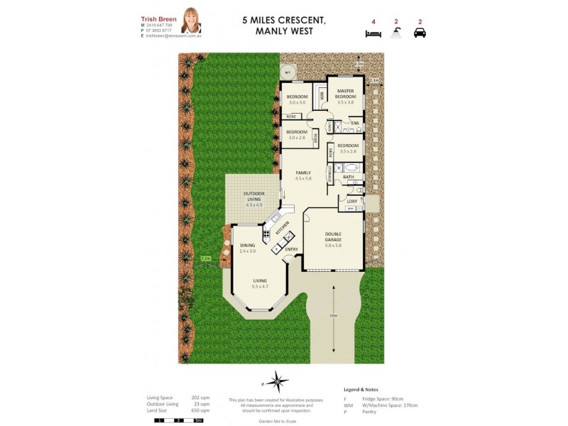 5 Miles Crescent, Manly West QLD 4179 Floorplan