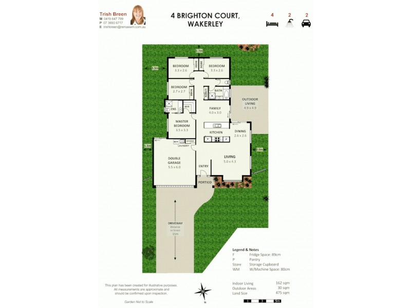 4 Brighton Ct, Wakerley QLD 4154 Floorplan