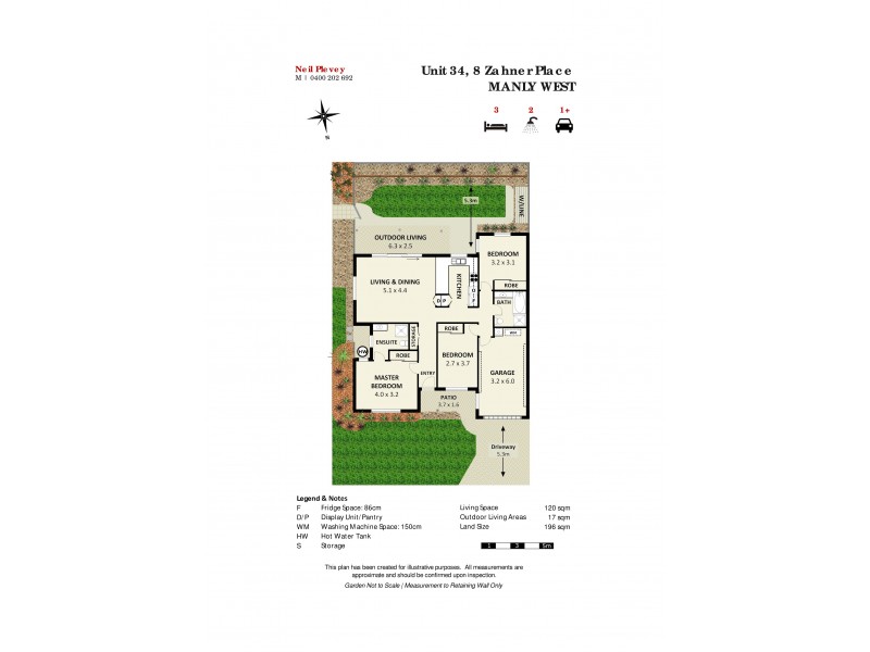 34/8 Zahner Place, Manly West QLD 4179 Floorplan