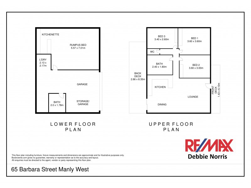 65 Barbara Street, Manly West QLD 4179 Floorplan