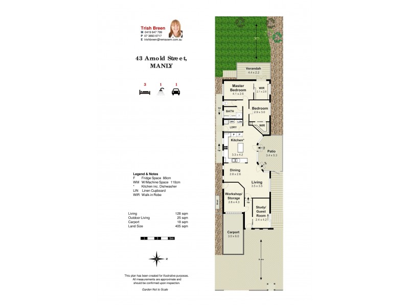43 Arnold St, Manly QLD 4179 Floorplan